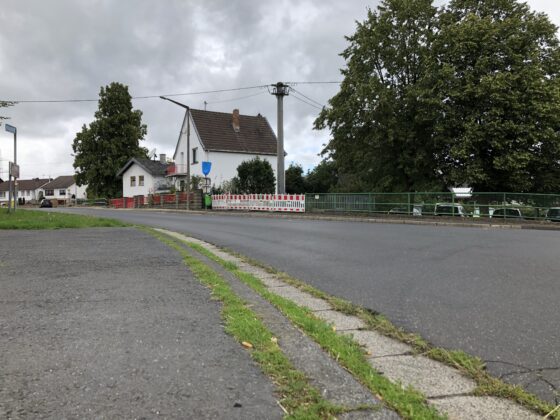 Tiefbauarbeiten an der Fritz-Beck-Straße in Brohl-Lützing