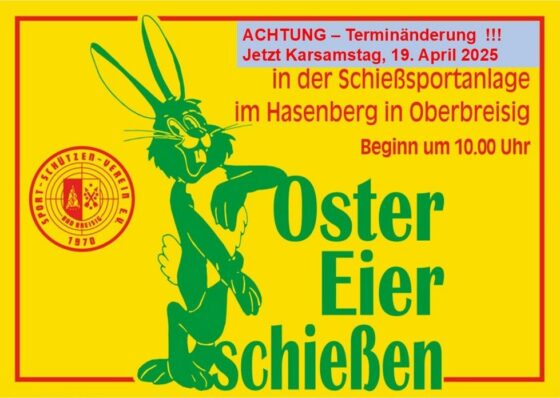 Ostereierschießen in Oberbreisig wird verlegt: Neuer Termin am Karsamstag