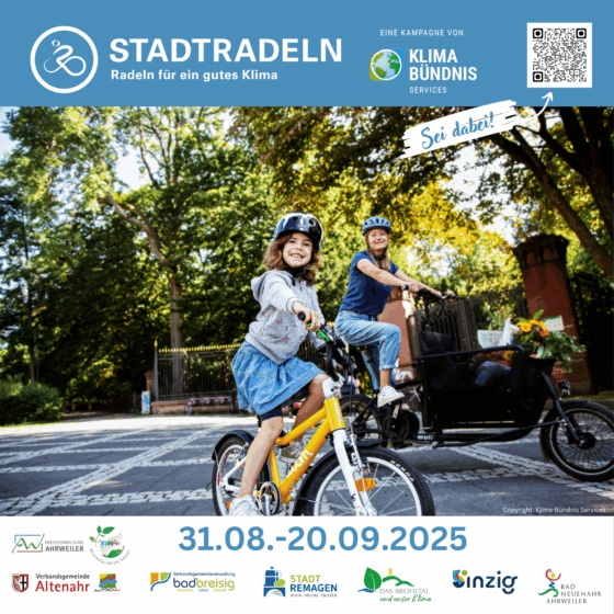 Bad Breisig tritt wieder in die Pedale: STADTRADELN vom 31. August bis 20. September 2025