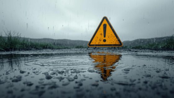 Unwetterwarnung vor heftigem Starkregen