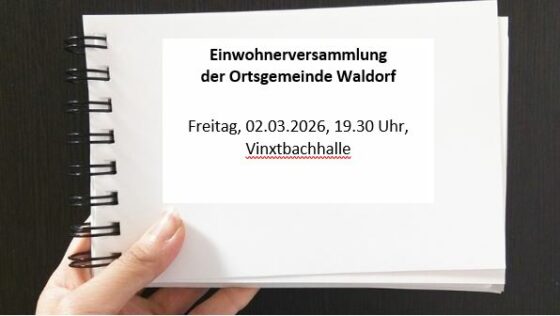 Einladung zur Einwohnerversammlung der Ortsgemeinde Waldorf