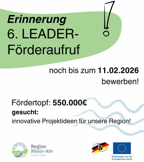 LEADER-Förderaufruf noch bis zum 11. Februar offen!