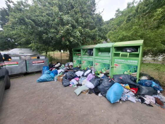 Altkleidercontainer an der Gartenstraße in Bad Breisig wurden entfernt